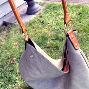 Anthropologie Slouchy Suede Hobo Bag